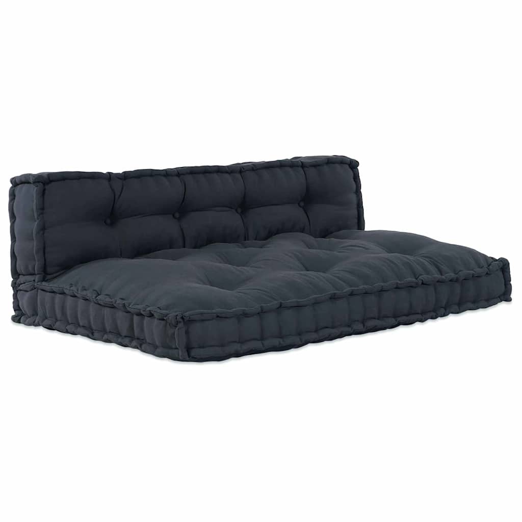 Jastučić za paletni kauč 2 pcs Antracit 120 x 80 x 38 cm