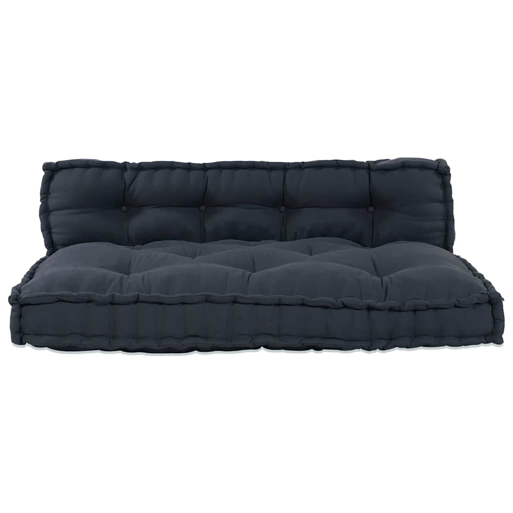 Jastučić za paletni kauč 2 pcs Antracit 120 x 80 x 38 cm
