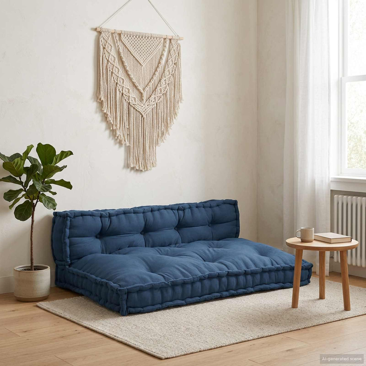 Jastučić za paletni kauč 3 pcs 120 x 80 x 34 cm Tkanina