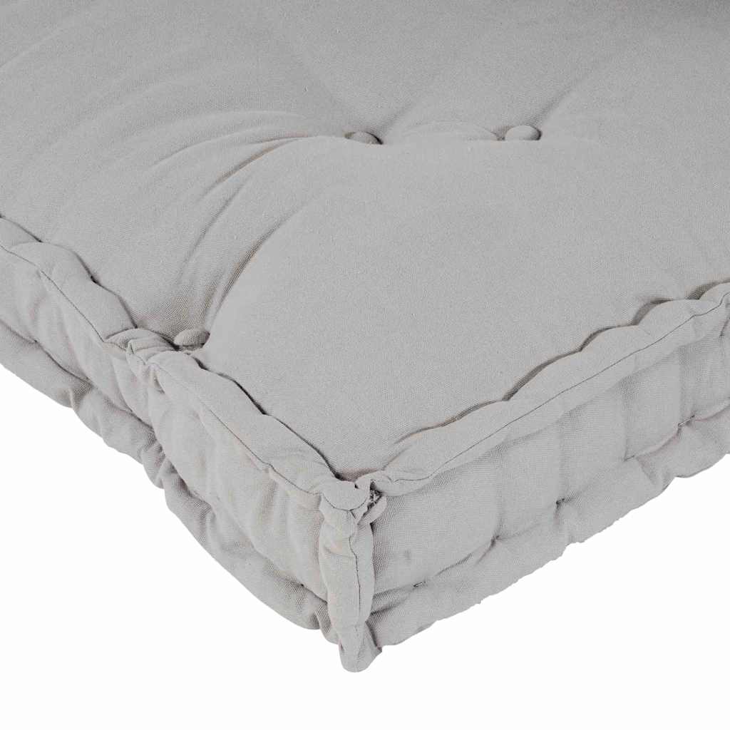 Jastučić za paletni kauč 3 pcs Siva 120 x 80 x 38 cm Tkanina