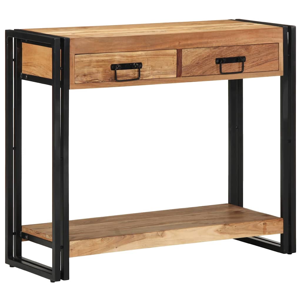 Konzolna stolica Smeđa 90 x 33 x 75 cm Čvrsto drvo akacije