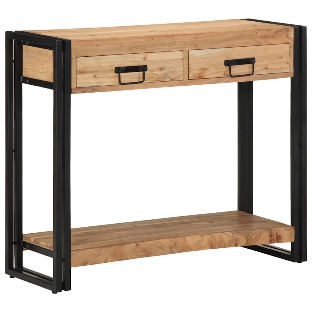 Konzolna stolica Smeđa 90 x 33 x 75 cm Čvrsto drvo akacije