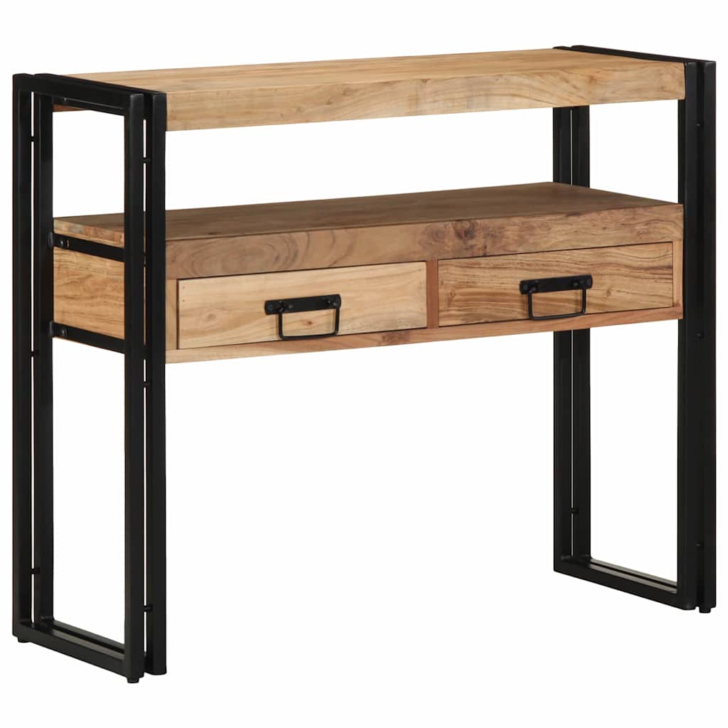 Konzolna stolica Smeđa 90 x 33 x 75 cm Čvrsto drvo akacije