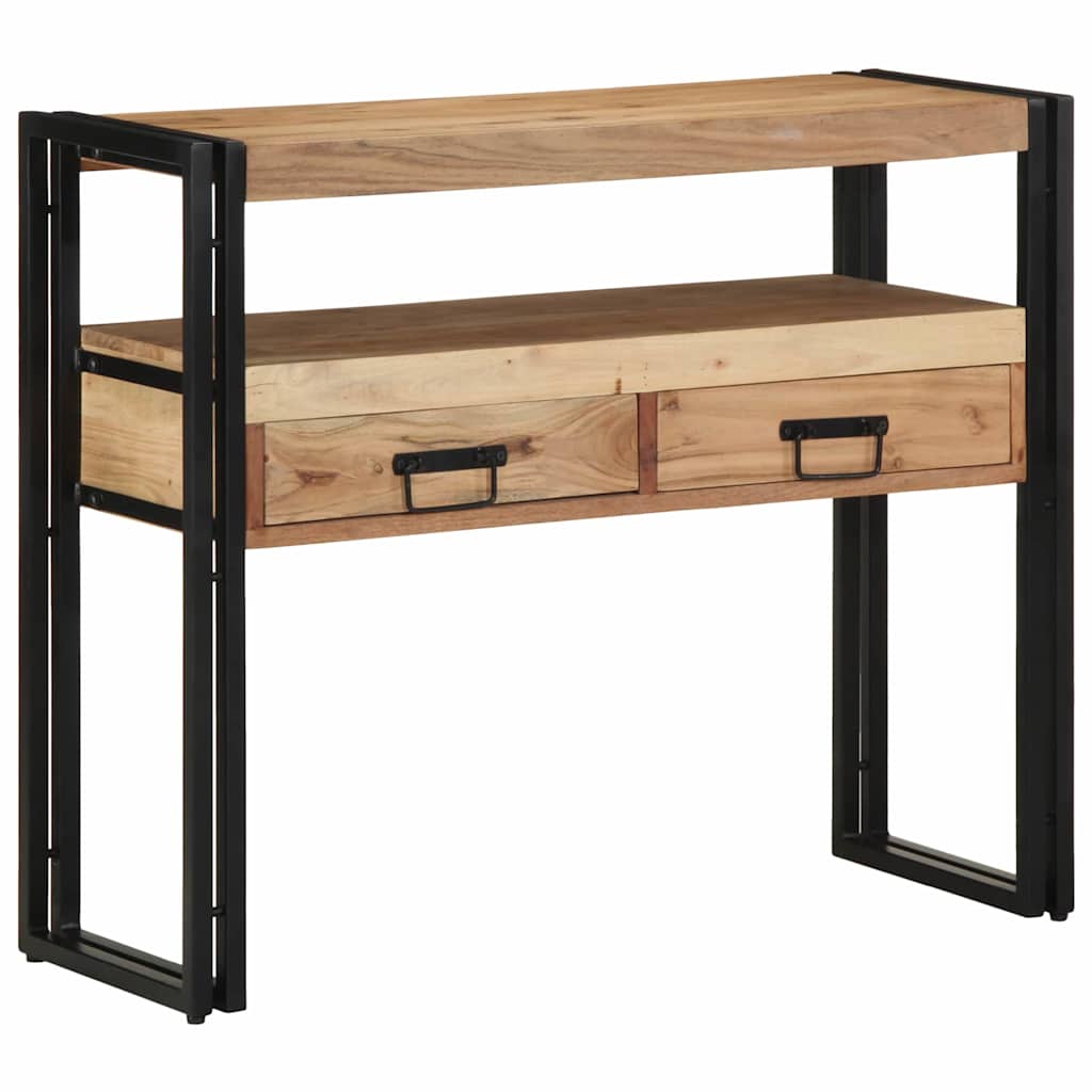 Konzolna stolica Smeđa 90 x 33 x 75 cm Čvrsto drvo akacije
