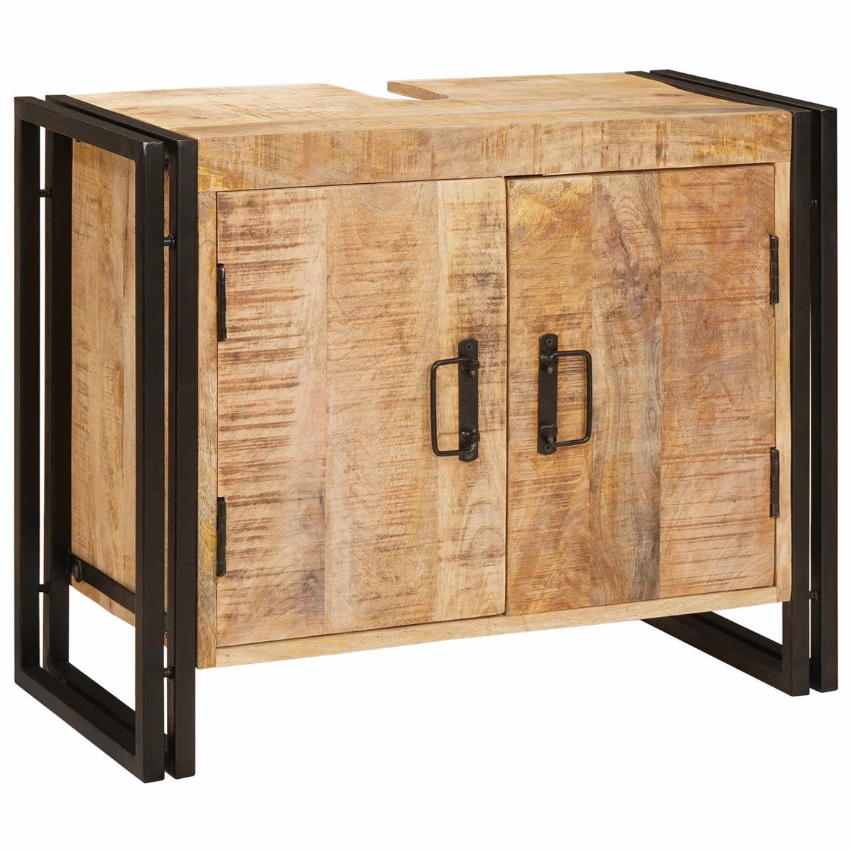 Ormarić za umivaonik Smeđa 71 x 33 x 58 cm Čvrsto drvo manga