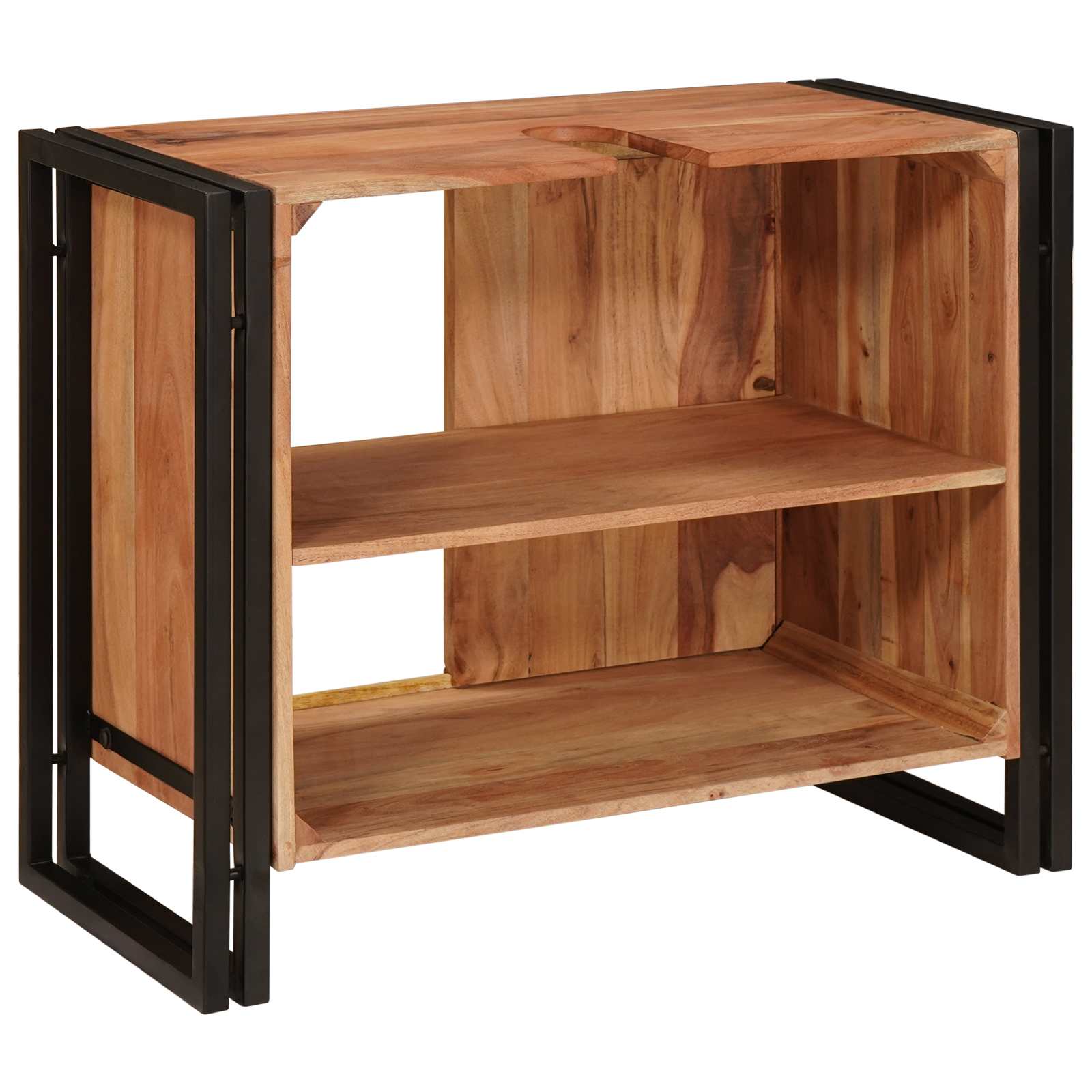 Ormarić za umivaonik Smeđa 71 x 33 x 58 cm Čvrsto drvo akacije