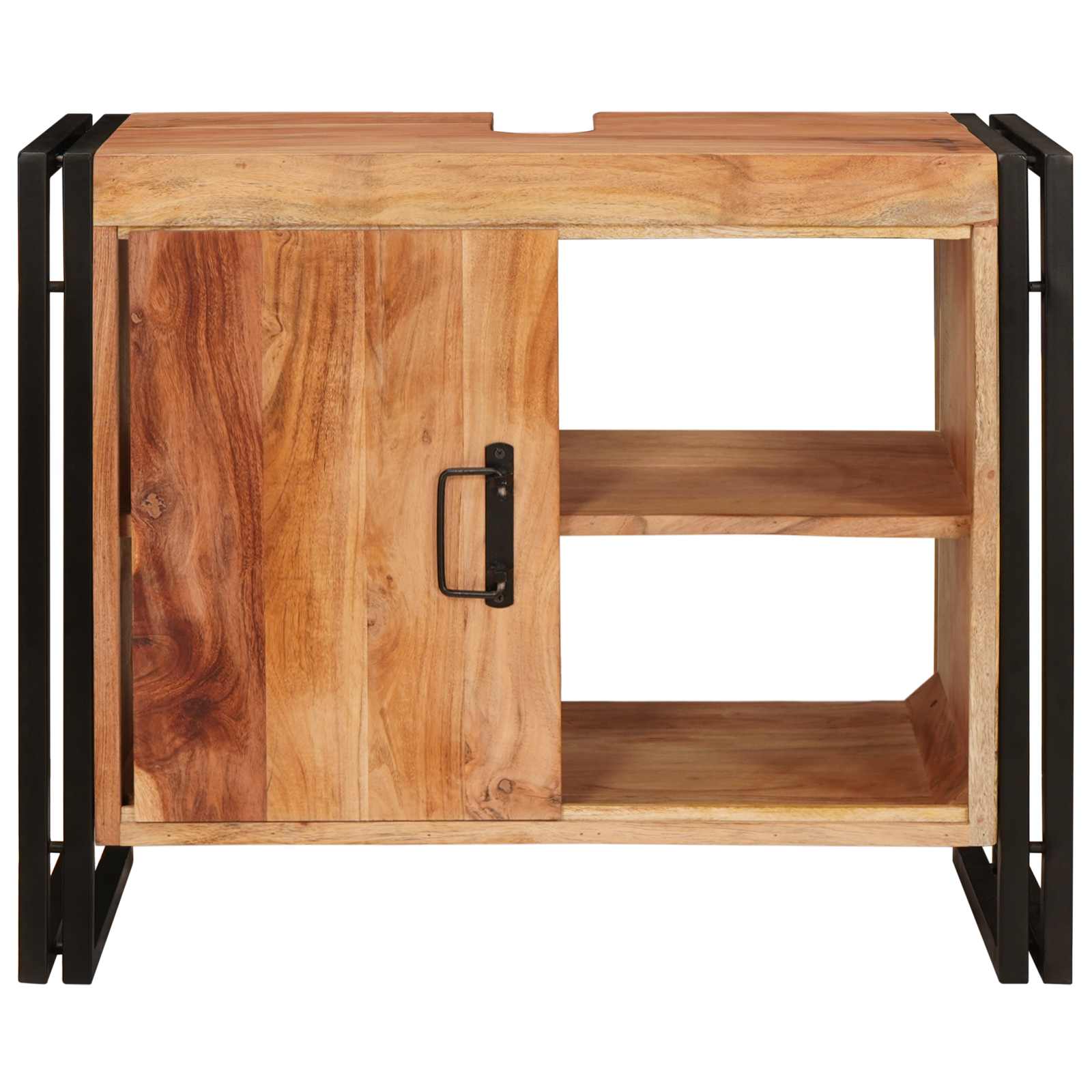 Ormarić za umivaonik Smeđa 71 x 33 x 58 cm Čvrsto drvo akacije