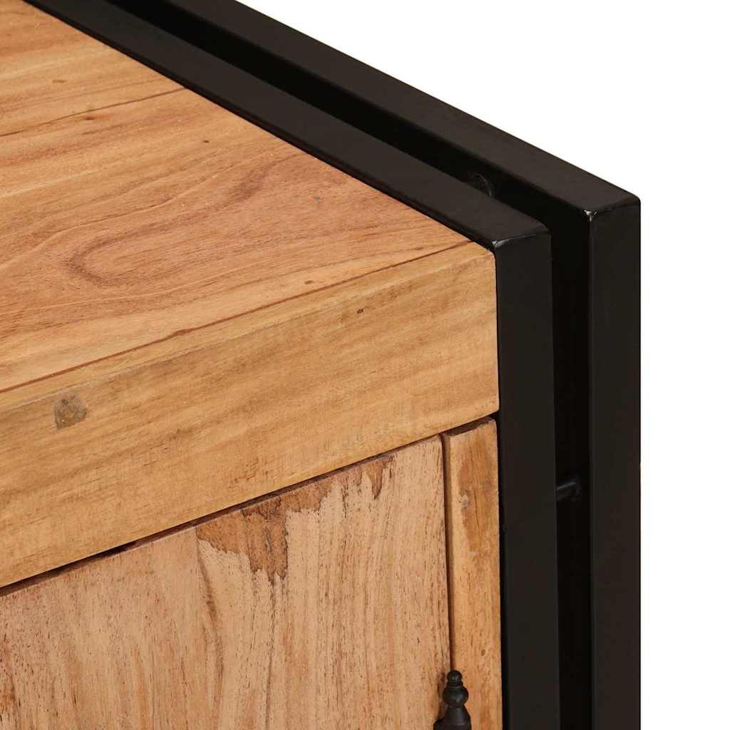 Noćni ormar Smeđa 66 x 35 x 76 cm Masivno bagremovo drvo
