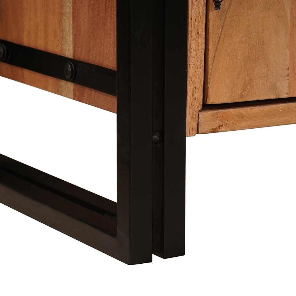 Noćni ormar Smeđa 66 x 35 x 76 cm Masivno bagremovo drvo