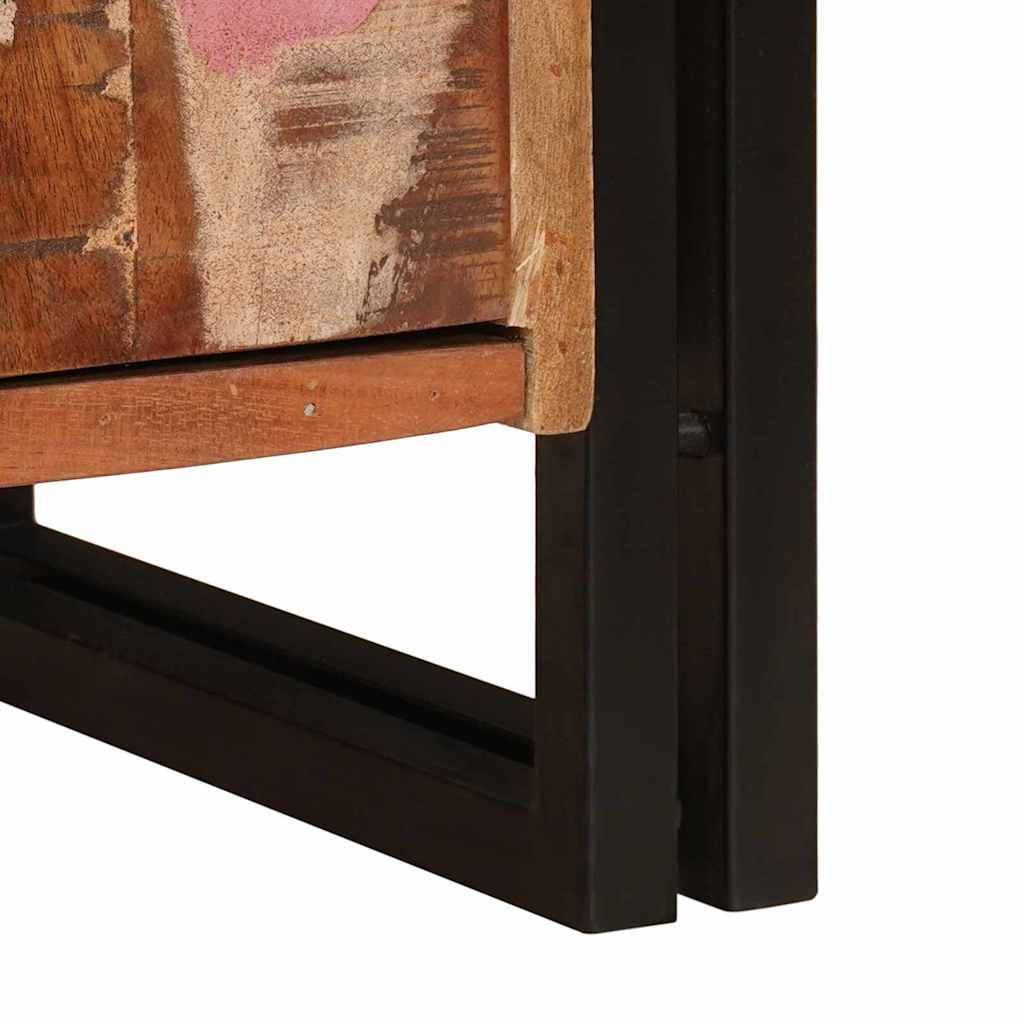 Noćni ormar Šareni 66 x 35 x 76 cm masivno obnovljeno drvo