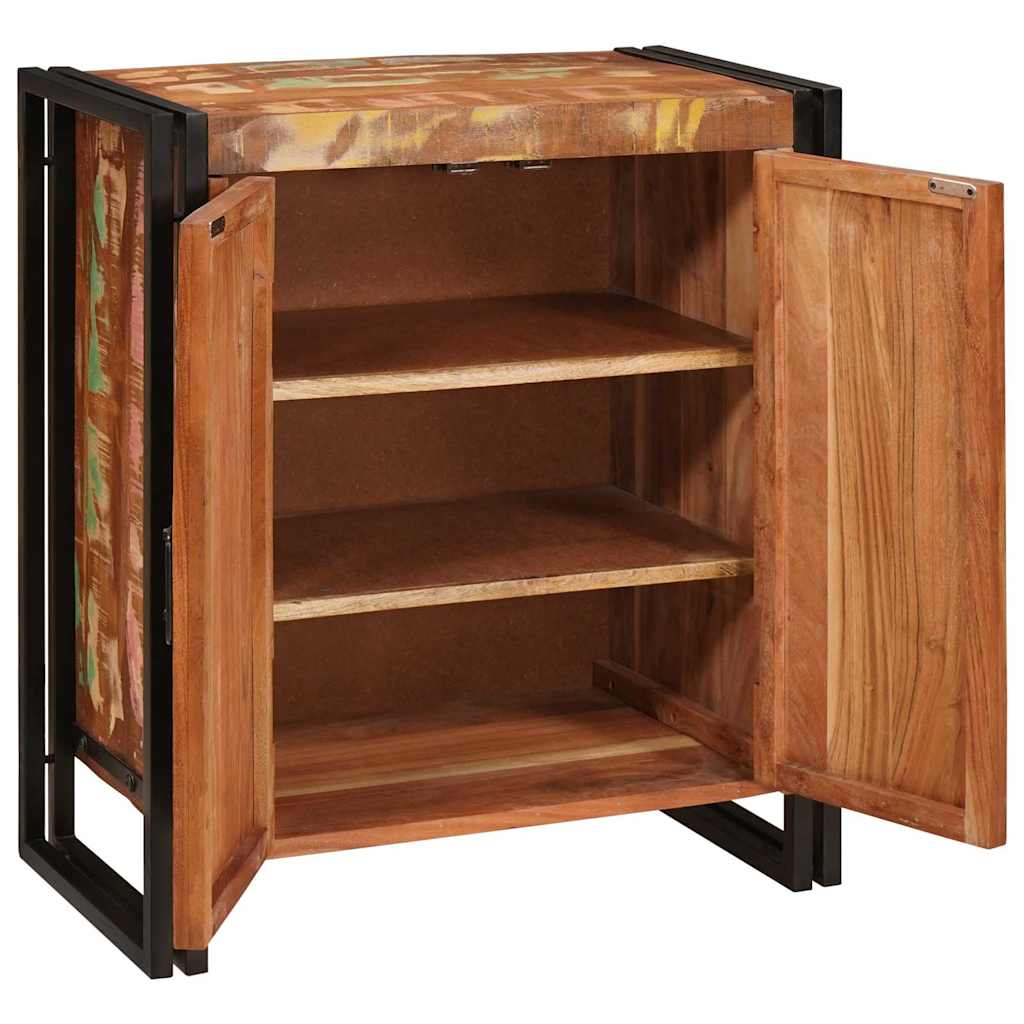 Noćni ormar Šareni 66 x 35 x 76 cm masivno obnovljeno drvo