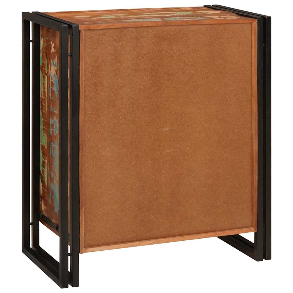 Noćni ormar Šareni 66 x 35 x 76 cm masivno obnovljeno drvo