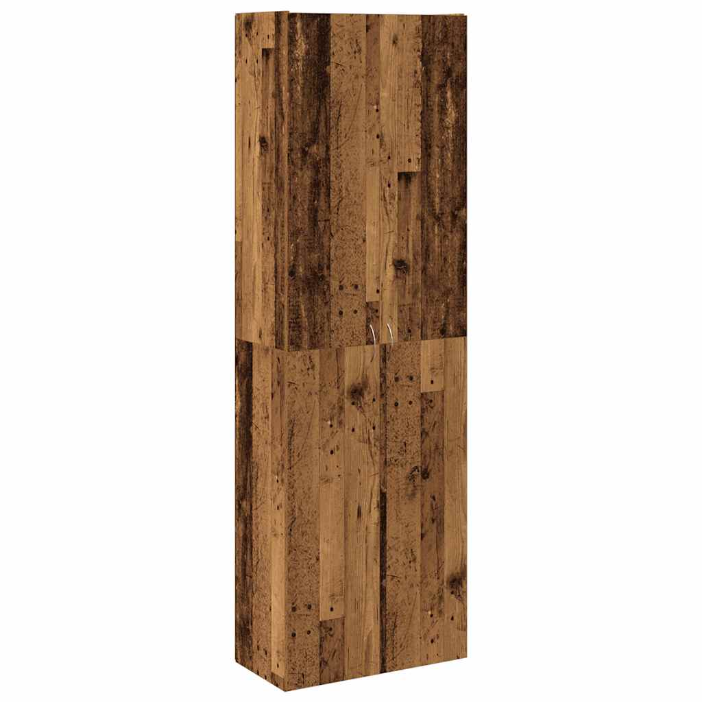 Visoka ploča staro drvo 60x32x190 cm konstruirano drvo