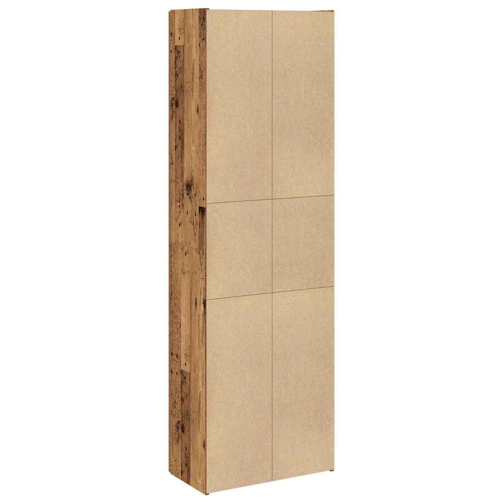 Visoka ploča staro drvo 60x32x190 cm konstruirano drvo