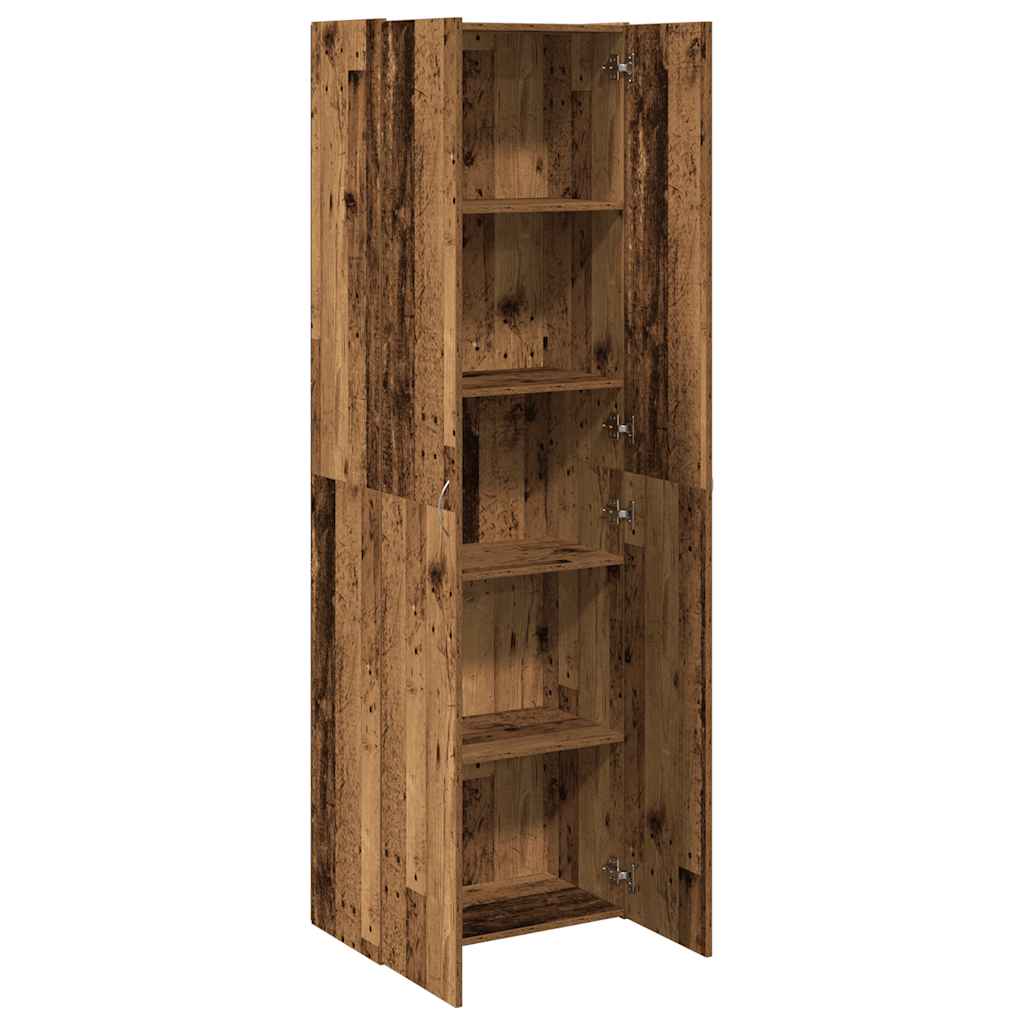 Visoka ploča staro drvo 60x32x190 cm konstruirano drvo