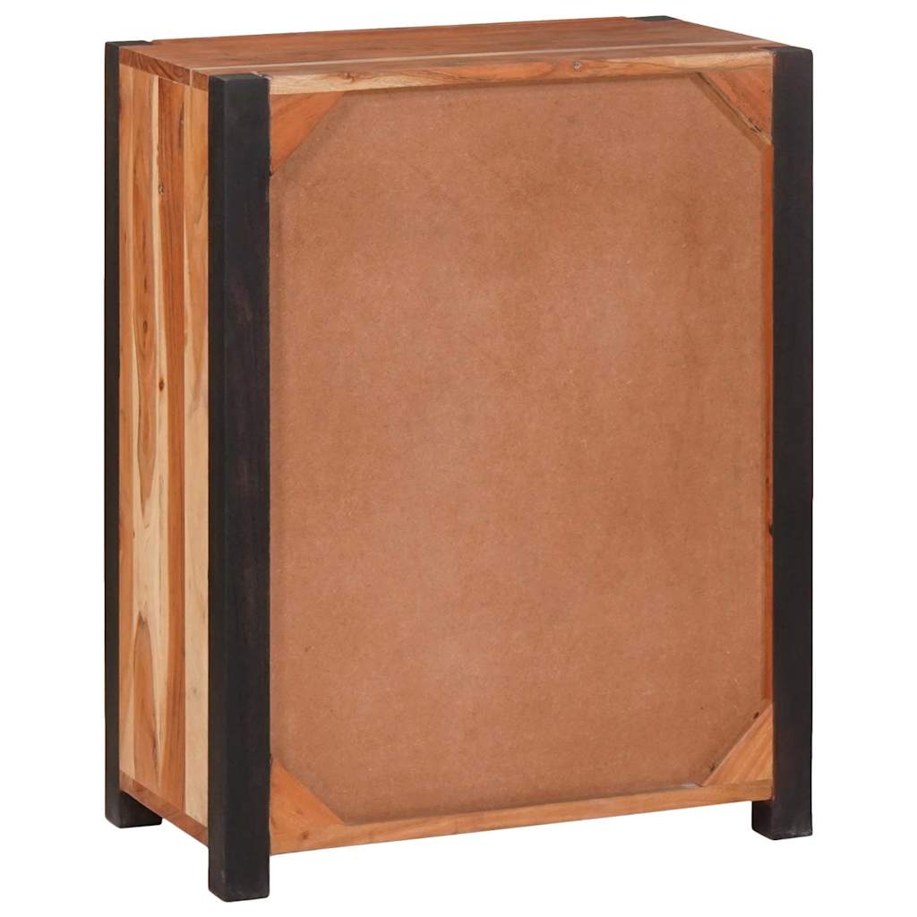 Kreveta 3 pcs Smeđa 110 x 30 x 75 cm Čvrsto drvo akacije