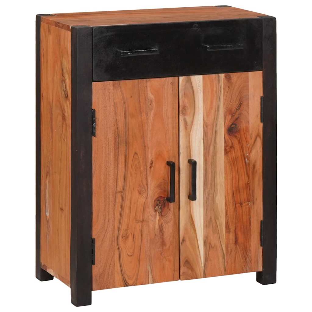 Kreveta 2 pcs Smeđa 110 x 30 x 75 cm Čvrsto drvo akacije