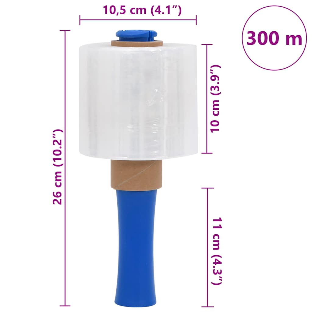 rastezljive folije 10 kom prozirne 23 µm 10 cm x 300 m