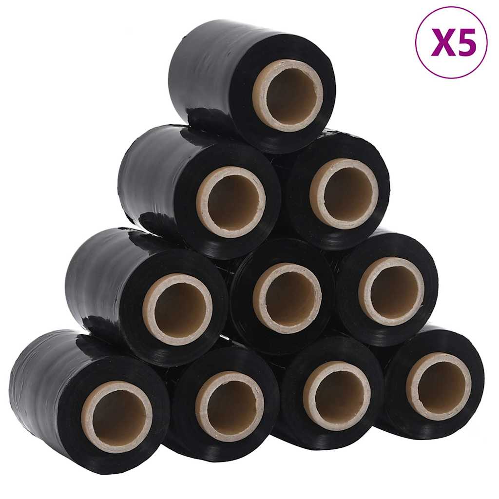 rastezljive folije 50 kom crne 23 µm 10 cm x 150 m