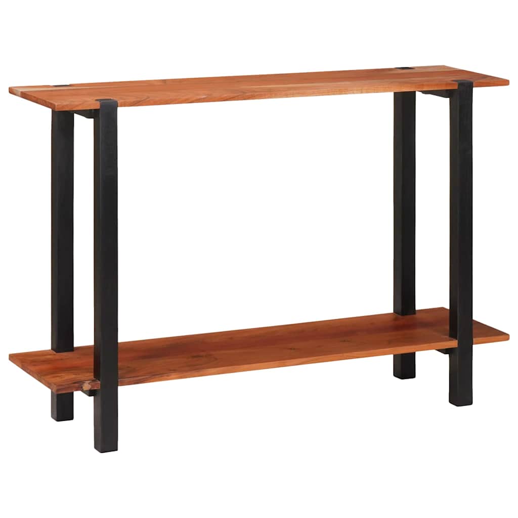 Konzolna stolica s policom Smeđa i crna 110 x 30 x 75 cm