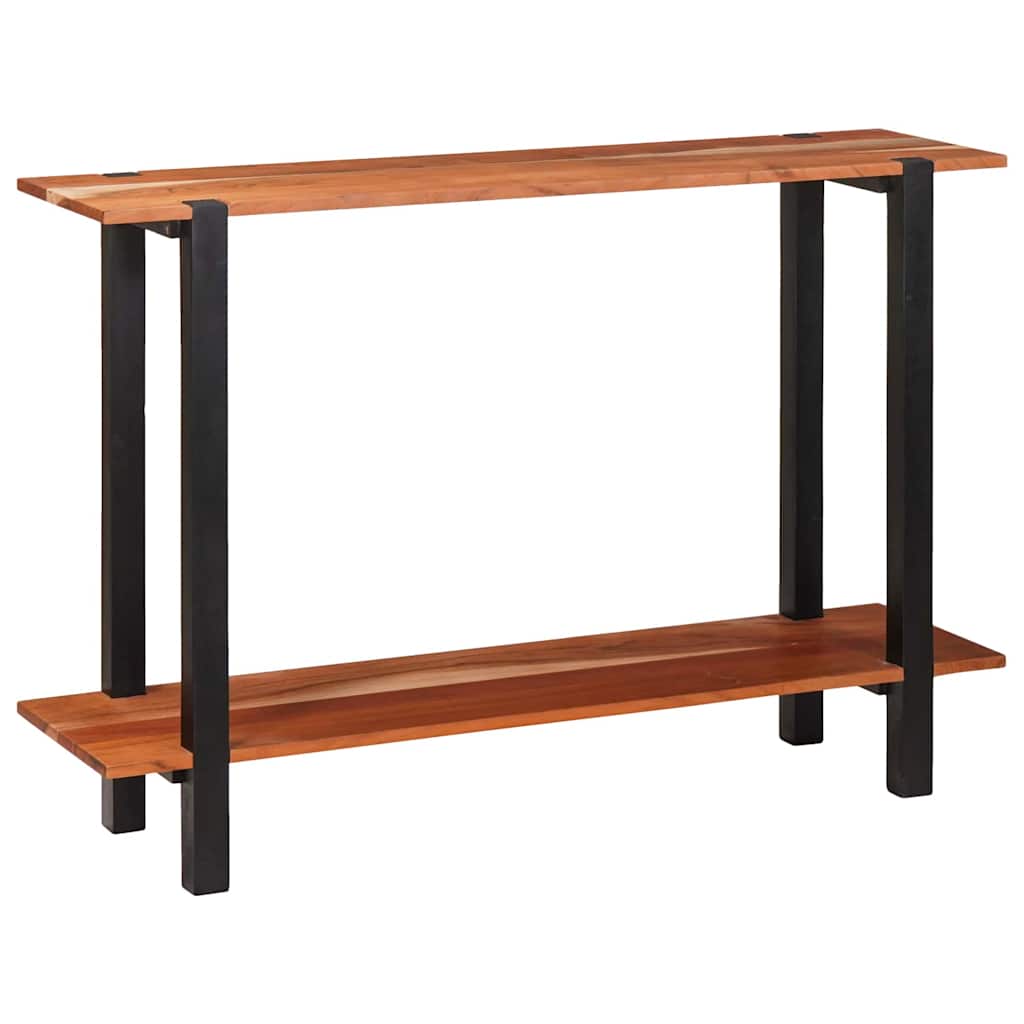 Konzolna stolica s policom Smeđa i crna 110 x 30 x 75 cm