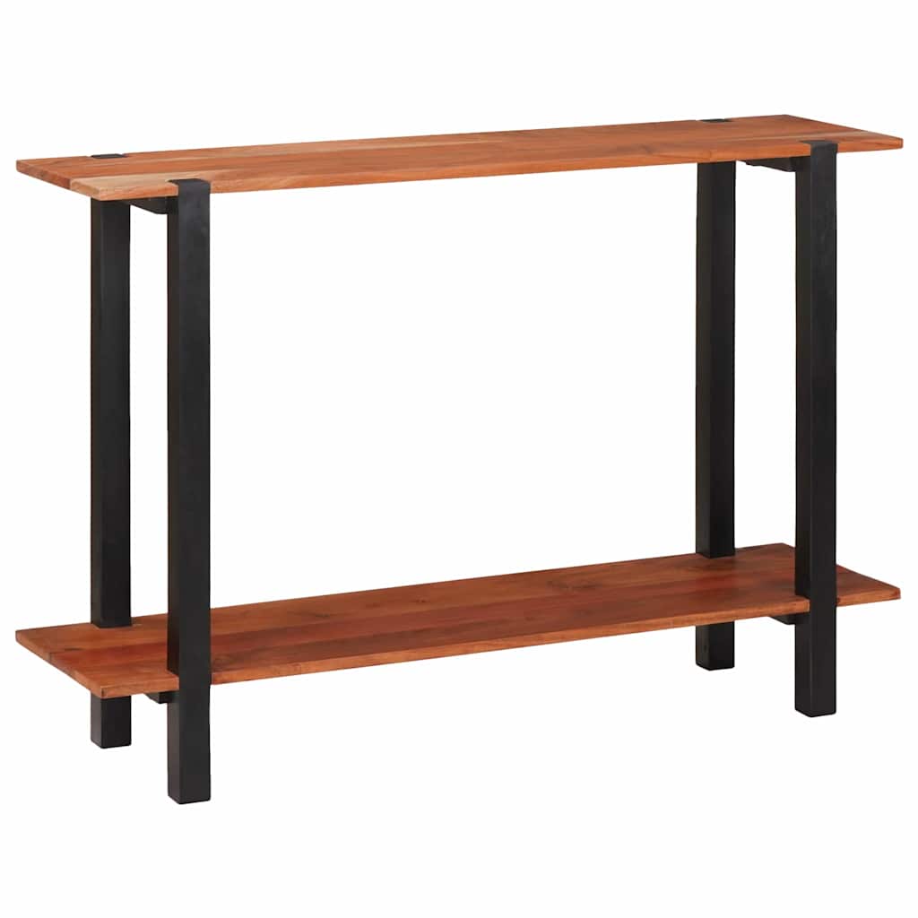 Konzolna stolica s policom Smeđa i crna 110 x 30 x 75 cm