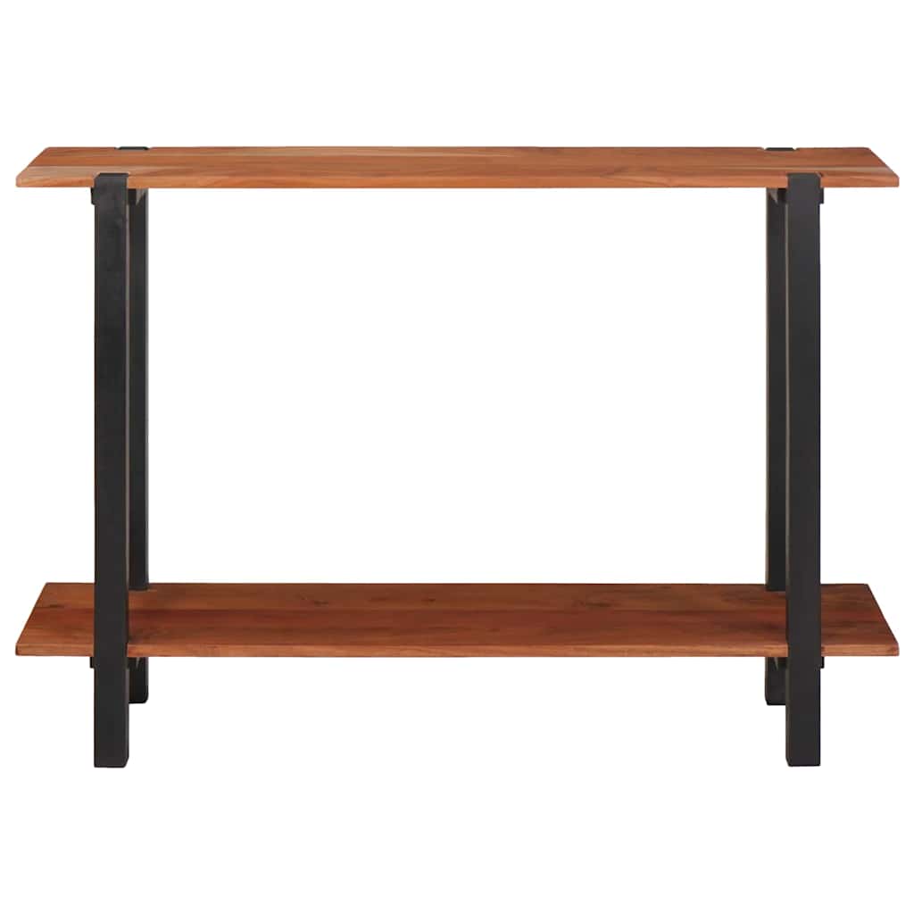 Konzolna stolica s policom Smeđa i crna 110 x 30 x 75 cm