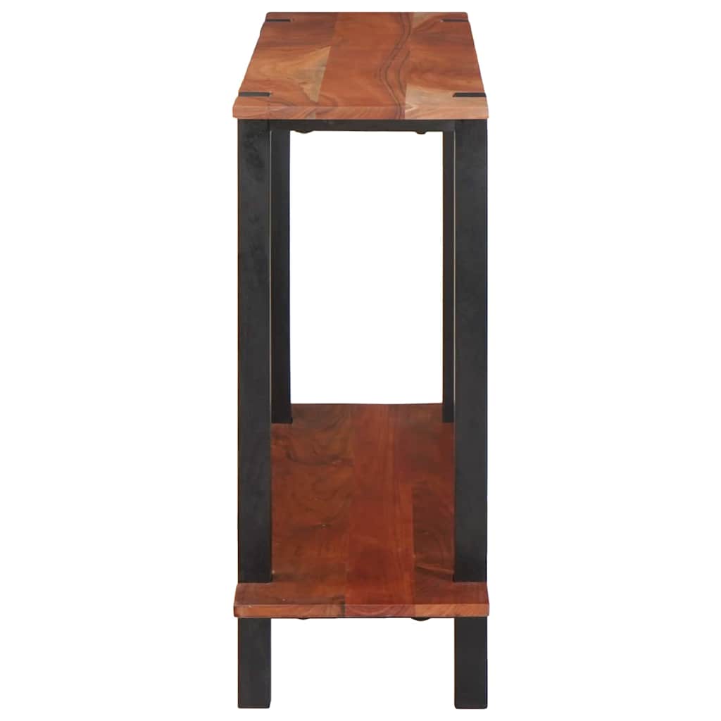 Konzolna stolica s policom Smeđa i crna 110 x 30 x 75 cm