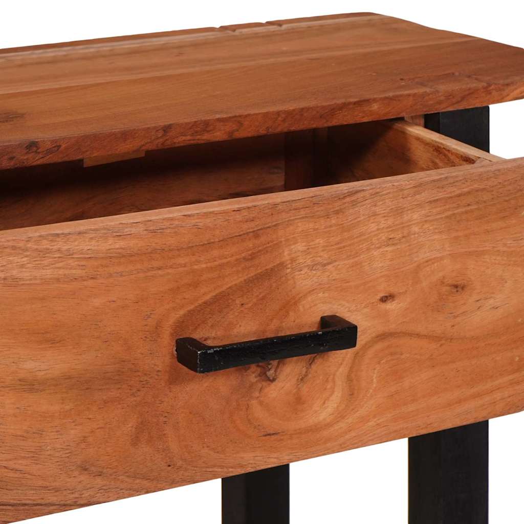 Konzolna stolica s ladicama Smeđa i crna 110 x 30 x 75 cm