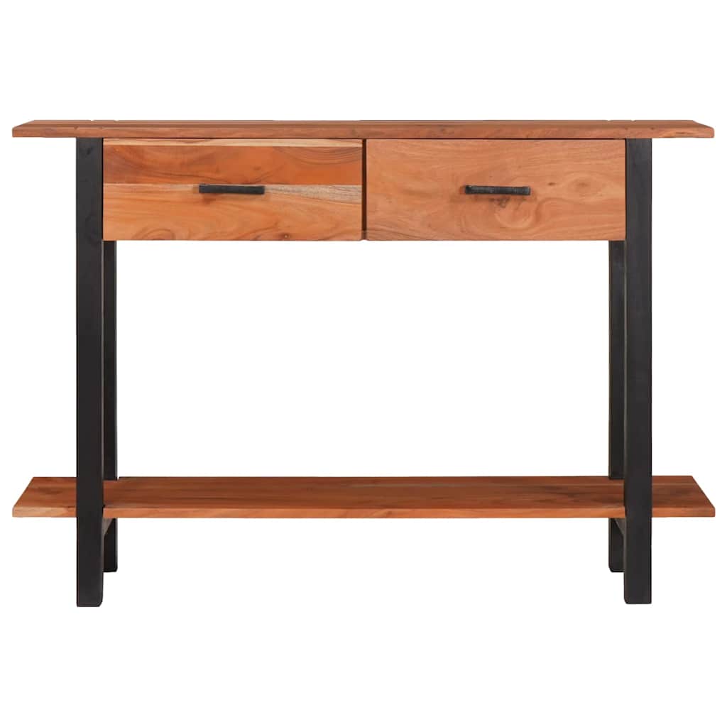 Konzolna stolica s ladicama Smeđa i crna 110 x 30 x 75 cm