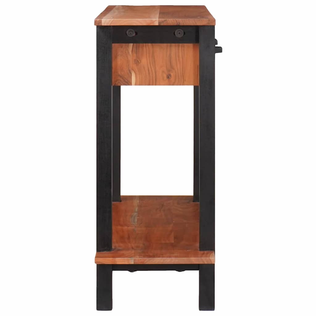 Konzolna stolica s ladicama Smeđa i crna 110 x 30 x 75 cm