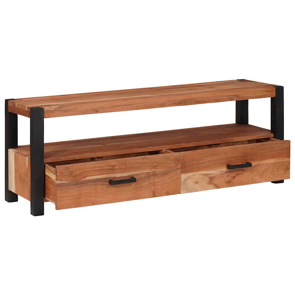 TV ormar Smeđa 110 x 30 x 40 cm Masivno bagremovo drvo