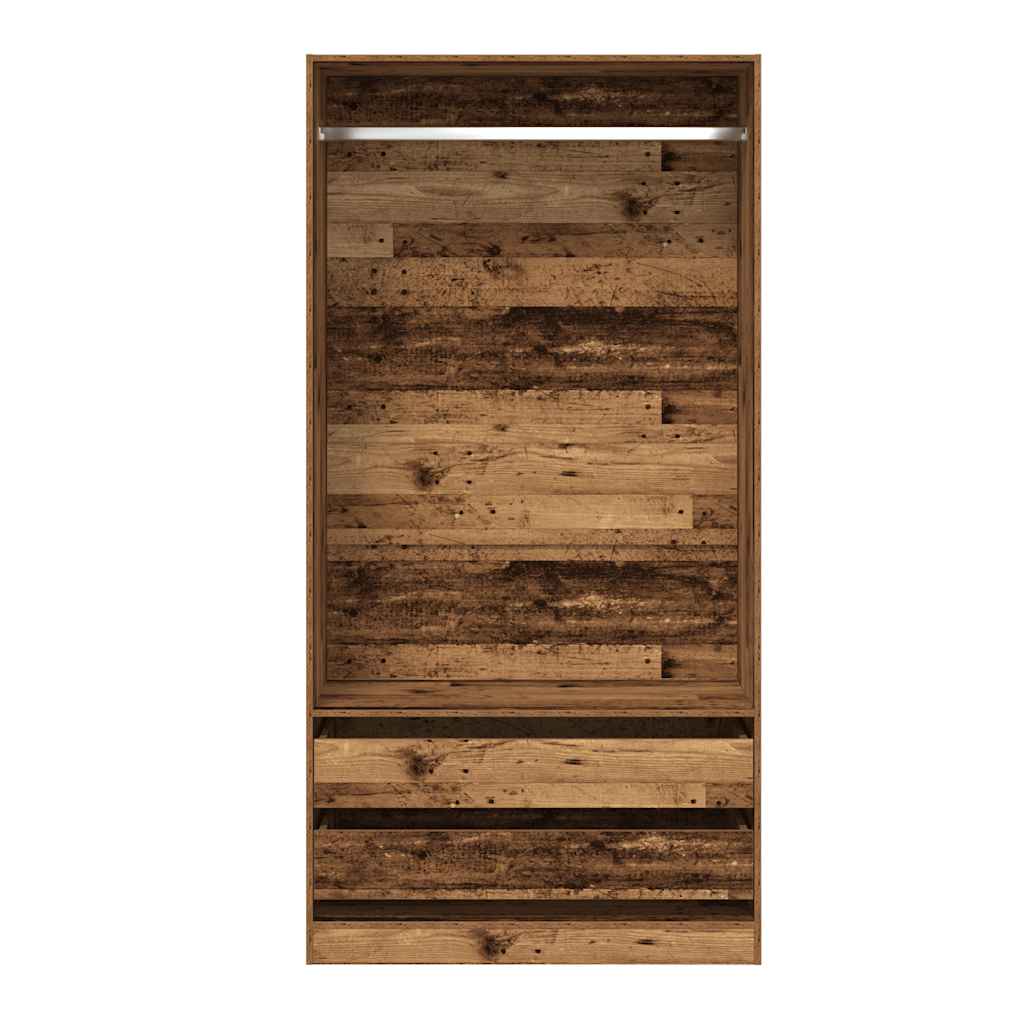 Ormar boja staro drvo 100 x 50 x 200 cm od konstruiranog drva