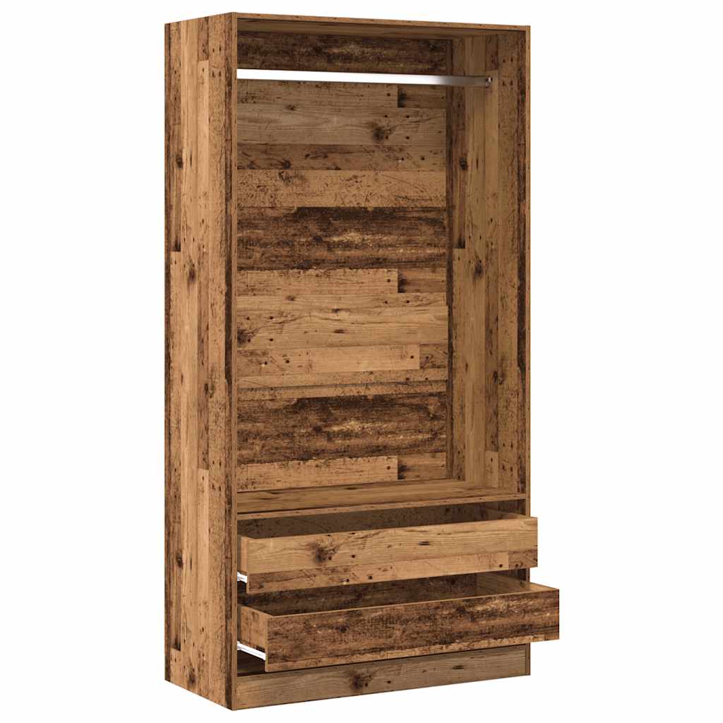 Ormar boja staro drvo 100 x 50 x 200 cm od konstruiranog drva