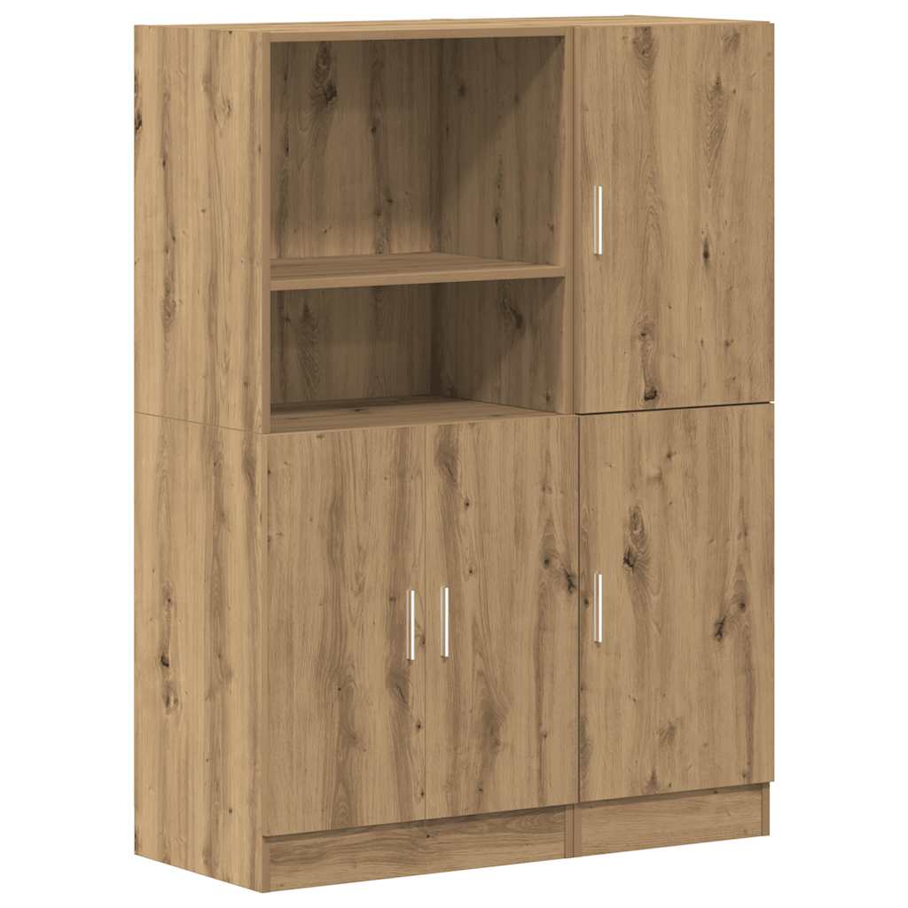 2-dijelni set kuhinjskih ormarića Artisan hrast izrađen od drva