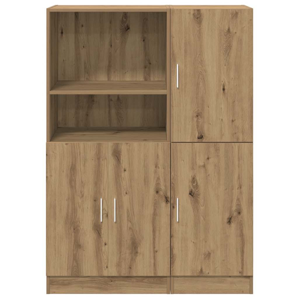 2-dijelni set kuhinjskih ormarića Artisan hrast izrađen od drva