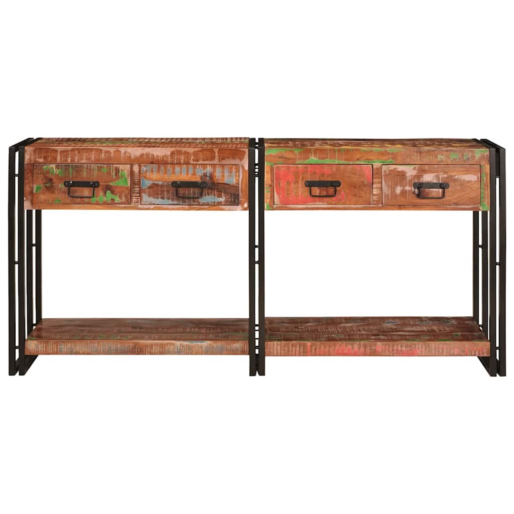 Konzolni stolovi s ladicama 2 pcs Šareni 161 x 33 x 75 cm