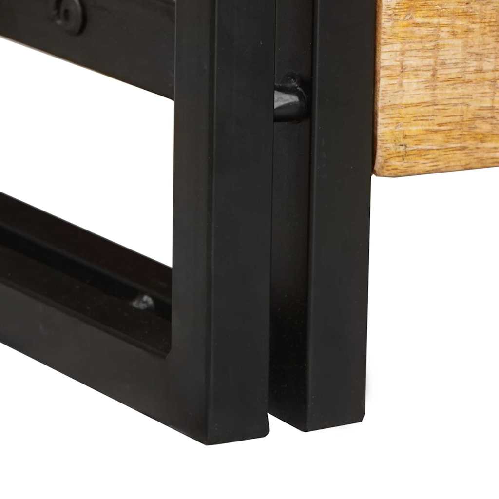 Konzolni stolovi 2 pcs Smeđa 200 x 33 x 75 cm Čvrsto drvo manga