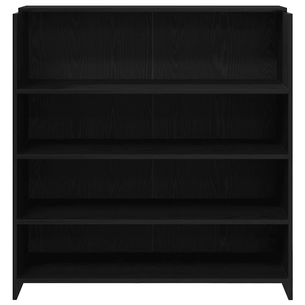 Recepcijski stol crni hrast 100x50x103,5 cm inženjerski drvo