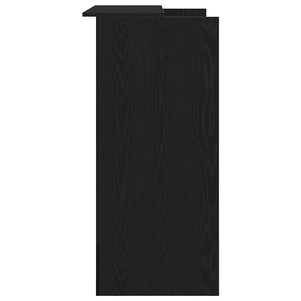 Recepcijski stol crni hrast 100x50x103,5 cm inženjerski drvo