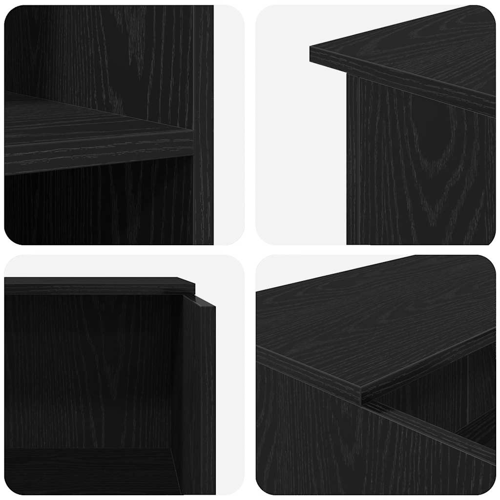 Recepcijski stol crni hrast 100x50x103,5 cm inženjerski drvo