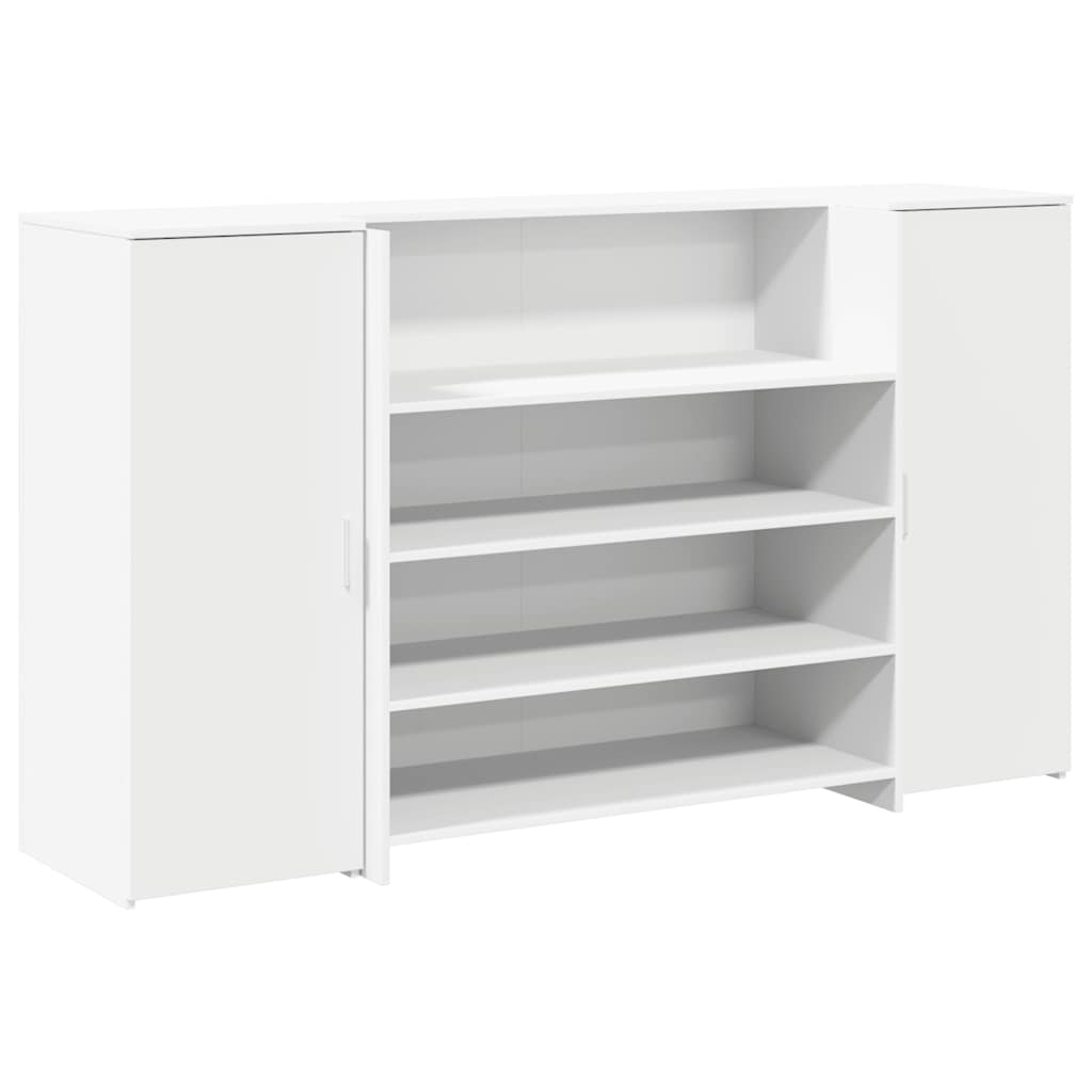 Recepcijski stol Bijeli 180x50x103,5 cm Inženirsko drvo