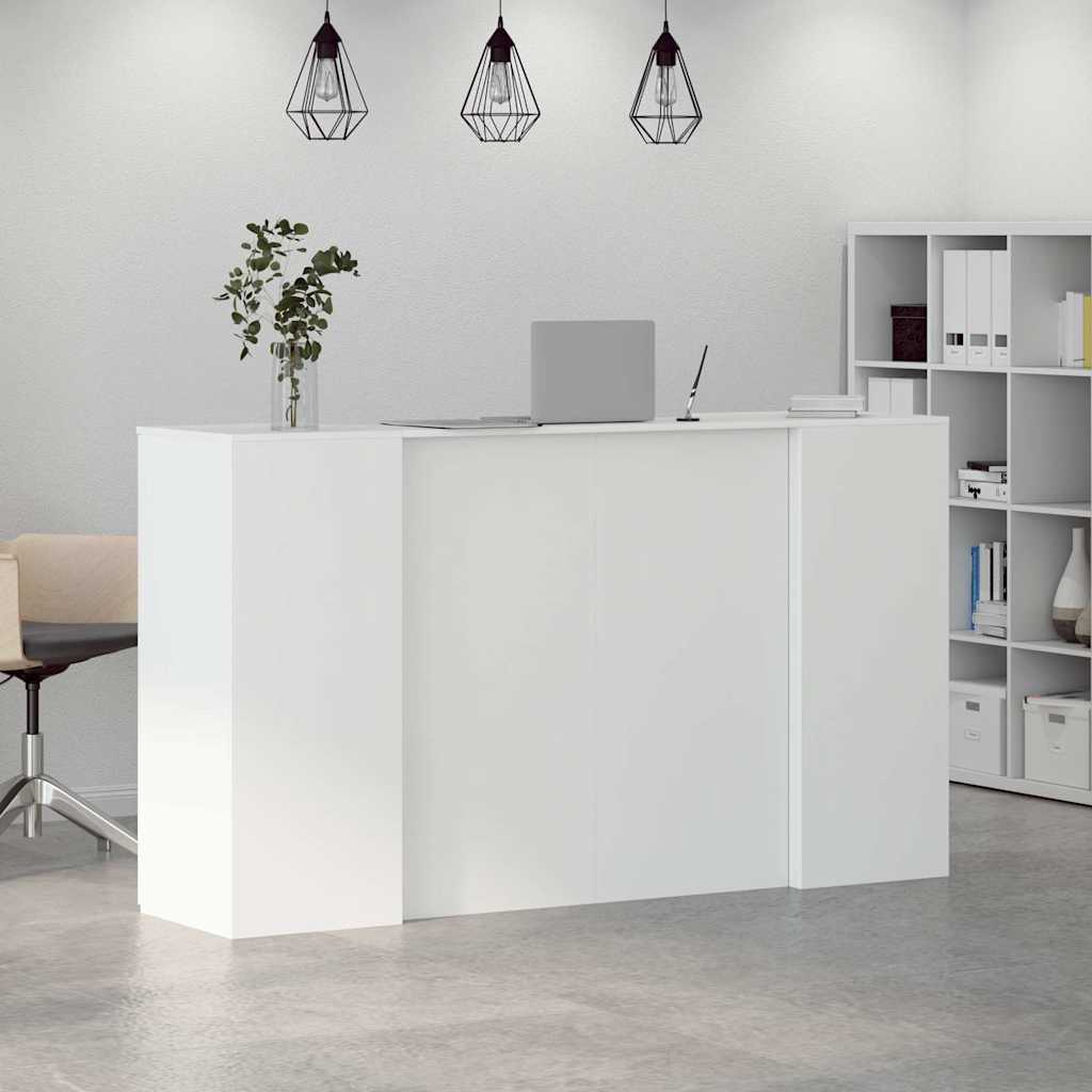 Recepcijski stol Bijeli 180x50x103,5 cm Inženirsko drvo