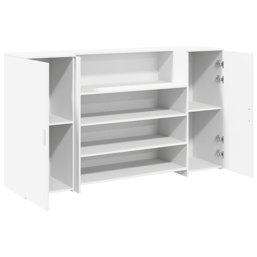 Recepcijski stol Bijeli 180x50x103,5 cm Inženirsko drvo