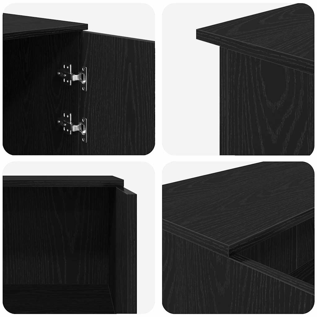 Recepcijski stol Crni hrast 180x50x103,5 cm Inženirsko drvo
