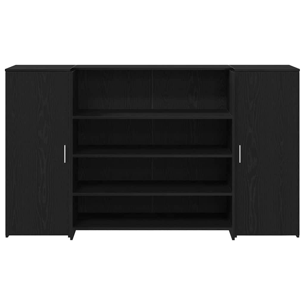 Recepcijski stol Crni hrast 180x50x103,5 cm Inženirsko drvo