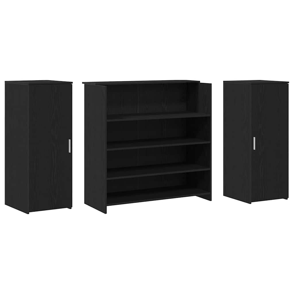 Recepcijski stol Crni hrast 180x50x103,5 cm Inženirsko drvo