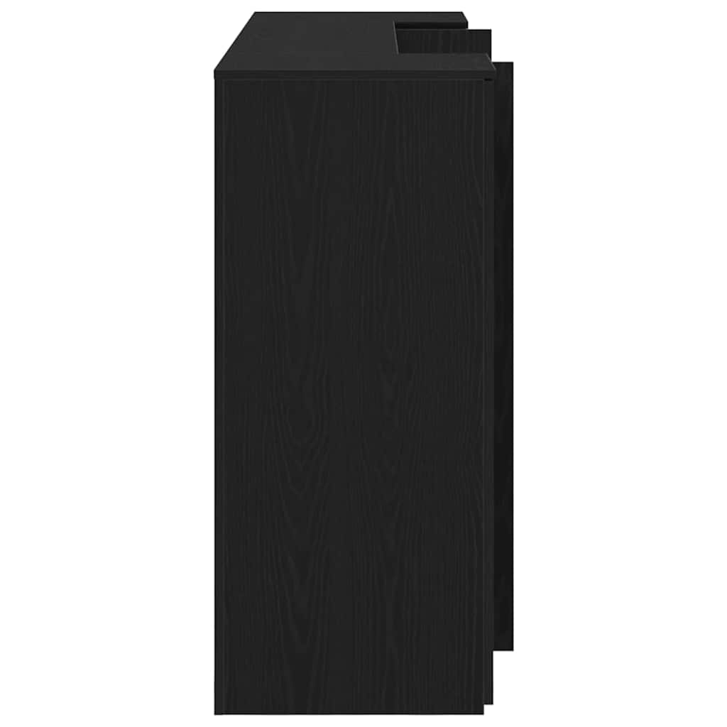 Recepcijski stol Crni hrast 180x50x103,5 cm Inženirsko drvo