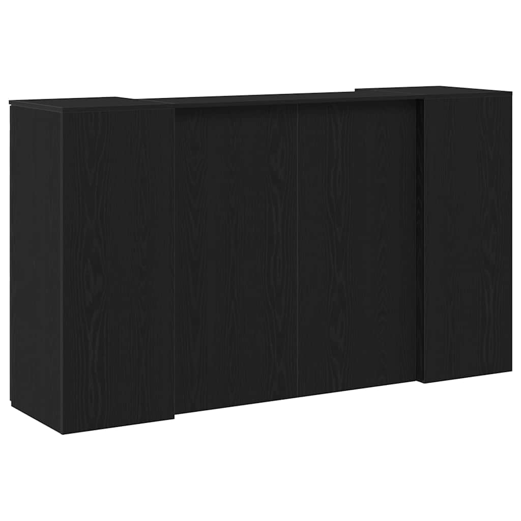 Recepcijski stol Crni hrast 180x50x103,5 cm Inženirsko drvo