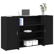 Recepcijski stol Crni hrast 180x50x103,5 cm Inženirsko drvo